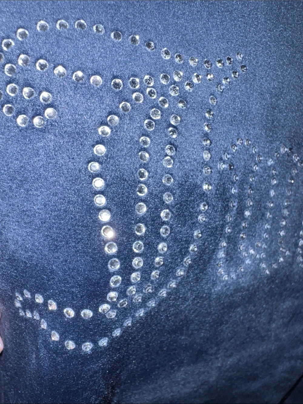 Juicy Couture- NWT Navy Velour Rhinestone Logo Pullover size XL - Picture 10 of 16